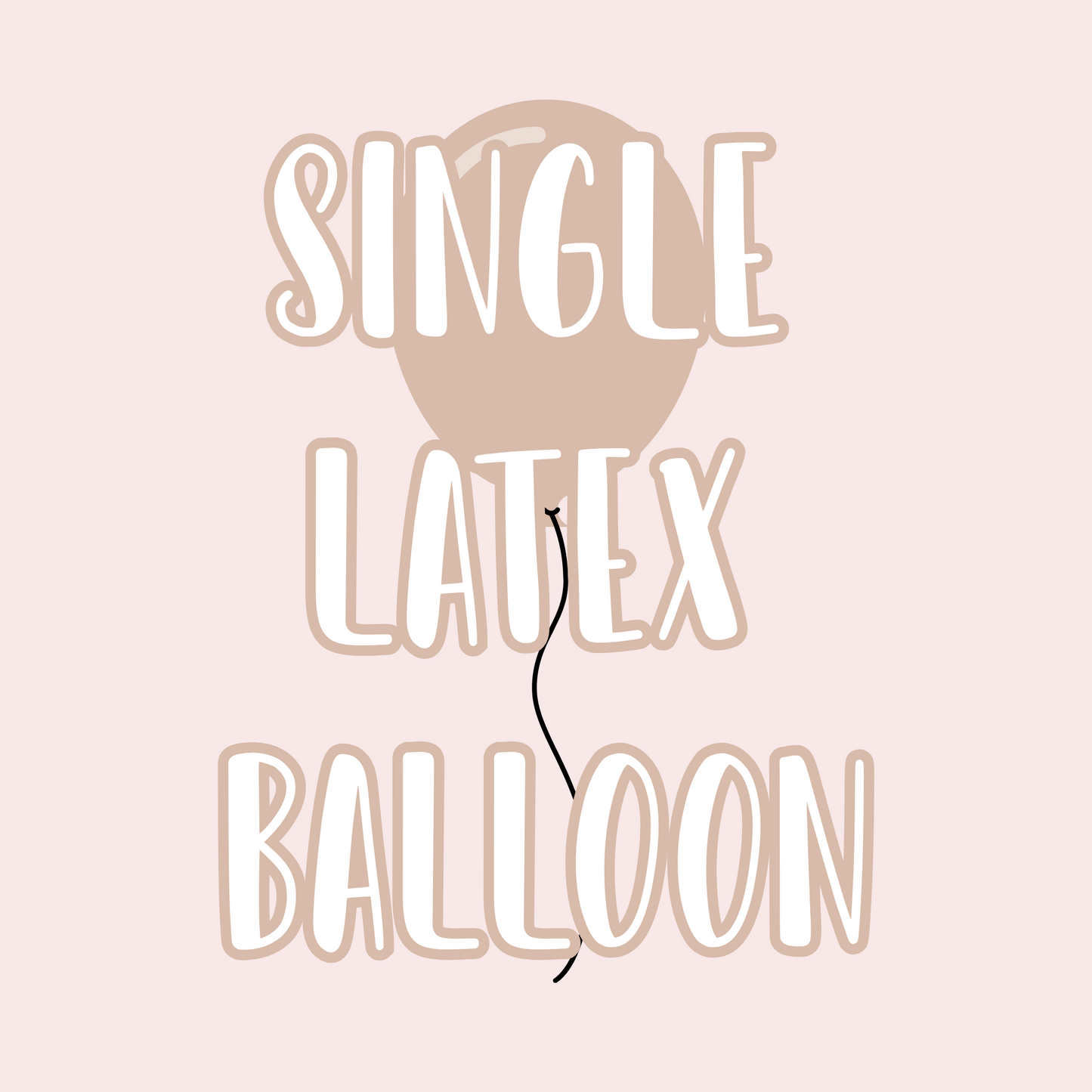 Single Helium Latex Balloon